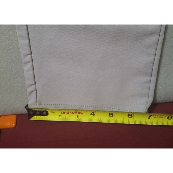 Nomad Slim Fit Stretch Khaki Pants Men 38x32 Light Gray Chino Casual Lightweight - Picture 4 of 11